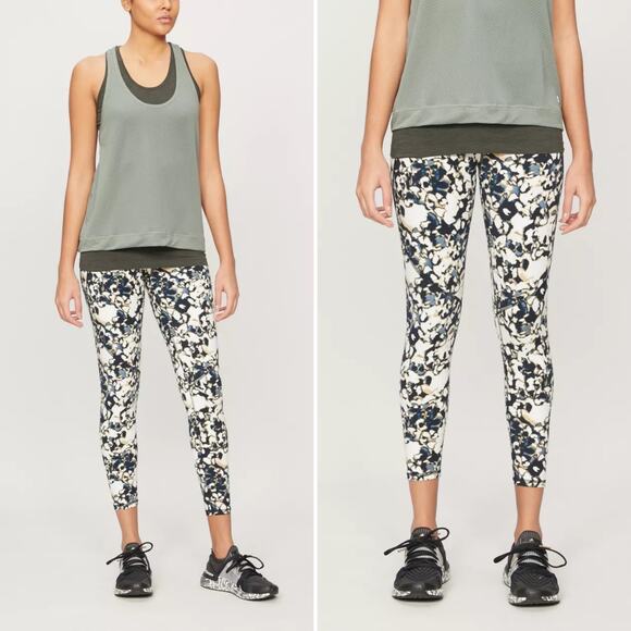 SWEATY BETTY Power 7/8 Workout abstract print stretch-jersey leggings Size Small - Picture 1 of 15